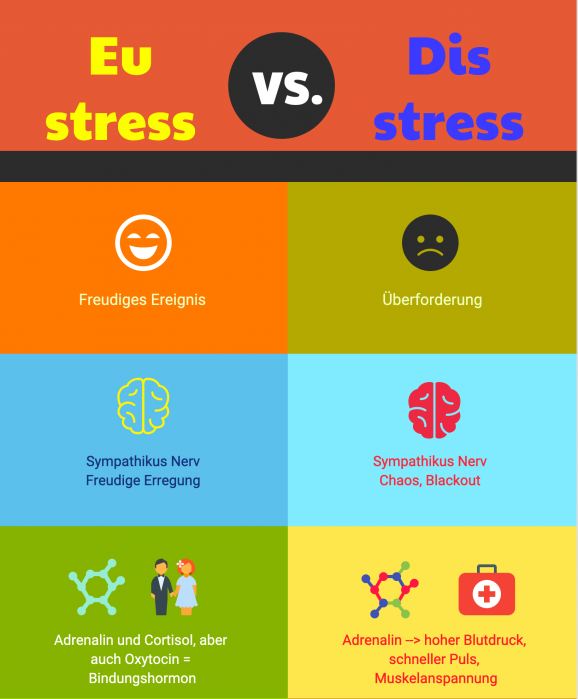 compare and contrast eustress with distress